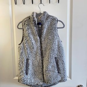 Francescas Collection Blue Rain Sherpa Vest